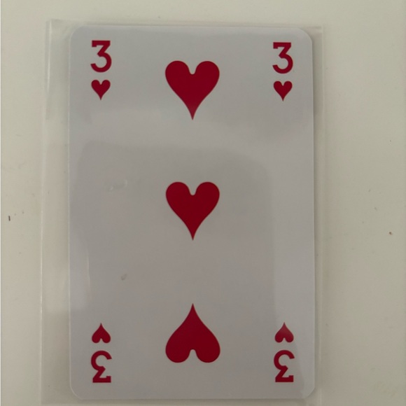 Louis Vuitton Authentic Playing Card with COA No 3 of Hearts - Picture 1 of 3